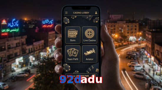 Main screen of 92Dadu app page for PK players